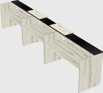 Long reception desk