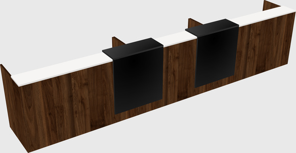 Long reception desk