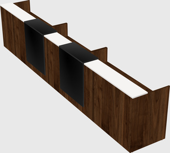 Long reception desk