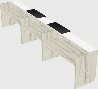 Long reception desk