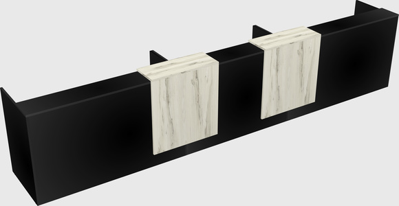 Long reception desk