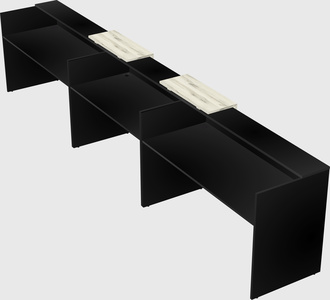 Long reception desk