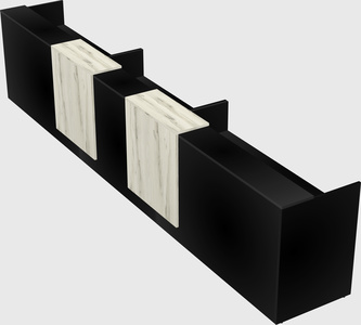 Long reception desk