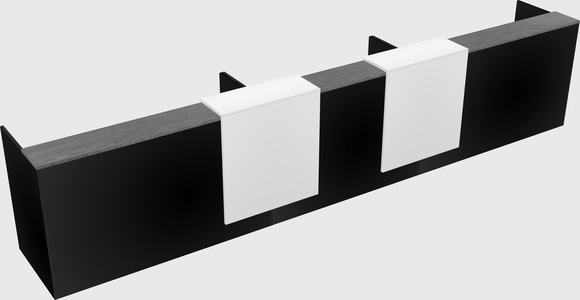 Long reception desk