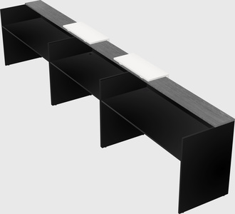Long reception desk