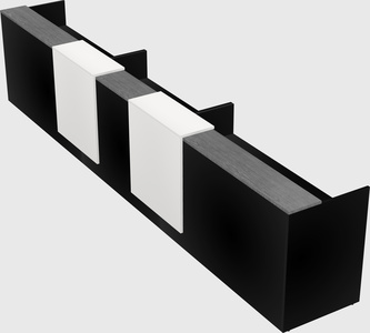 Long reception desk