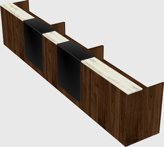Long reception desk