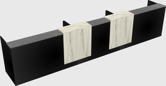 Long reception desk
