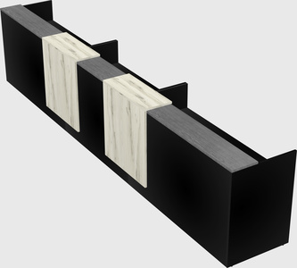 Long reception desk