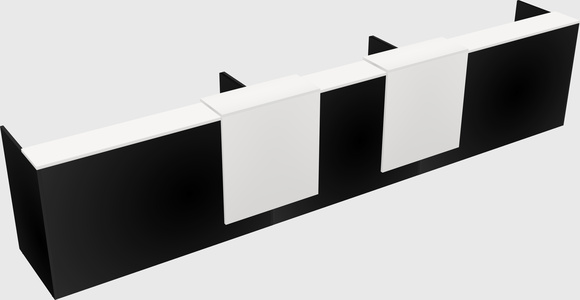 Long reception desk