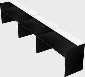 Long reception desk