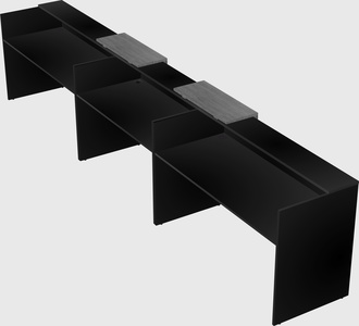Long reception desk