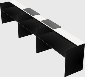 Long reception desk