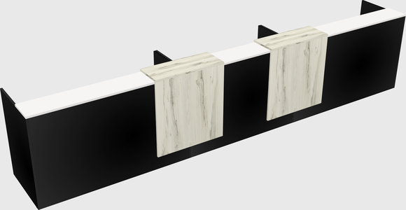 Long reception desk