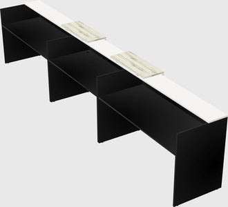 Long reception desk