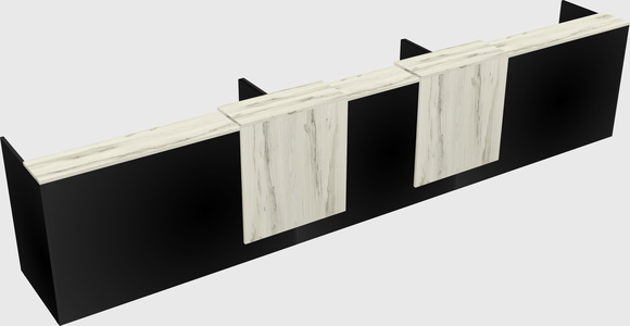 Long reception desk