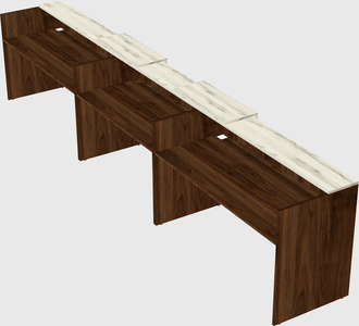 Long reception desk