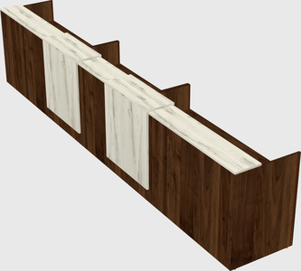Long reception desk