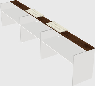 Long reception desk