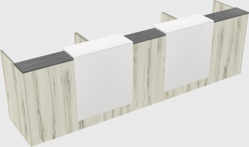 Long reception desk