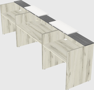 Long reception desk