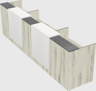 Long reception desk