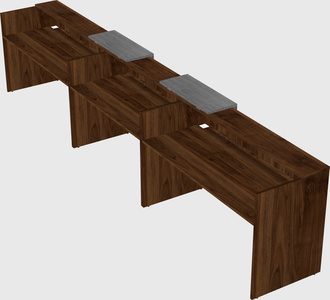 Long reception desk
