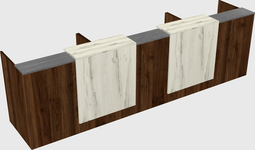 Long reception desk