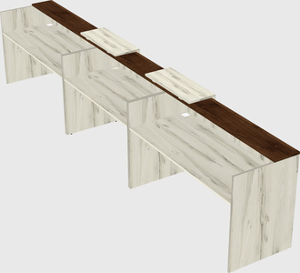 Long reception desk