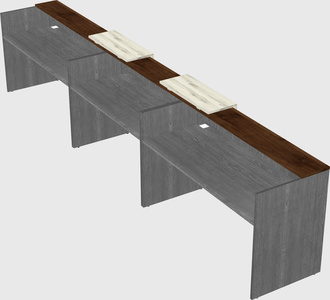 Long reception desk
