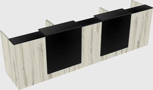 Long reception desk