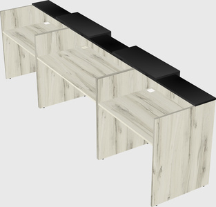 Long reception desk