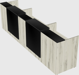 Long reception desk