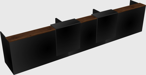 Long reception desk
