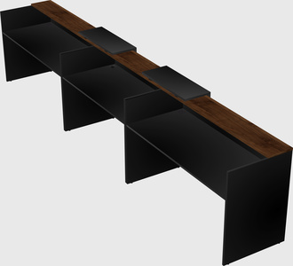 Long reception desk