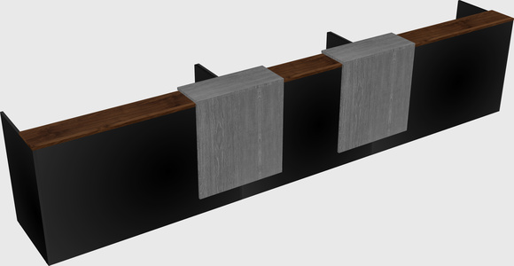 Long reception desk