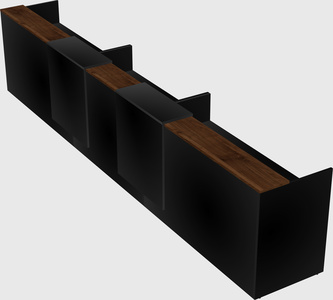 Long reception desk
