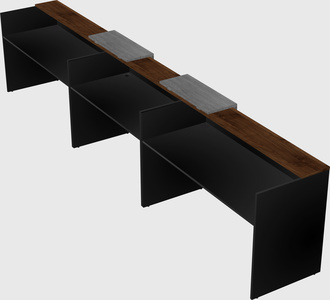 Long reception desk