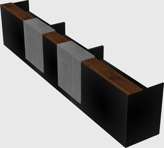 Long reception desk