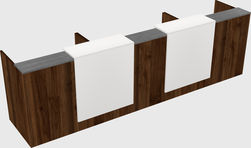 Long reception desk