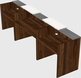 Long reception desk