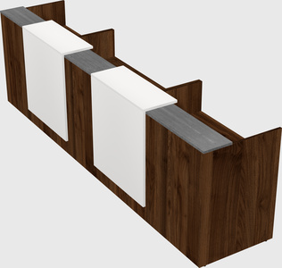 Long reception desk