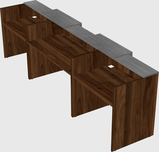 Long reception desk