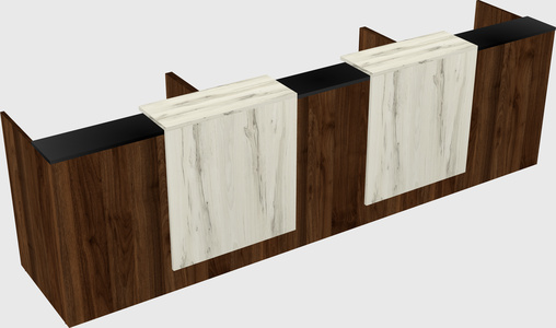 Long reception desk