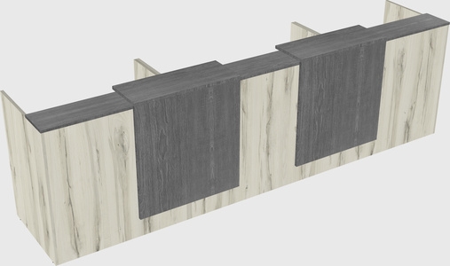 Long reception desk