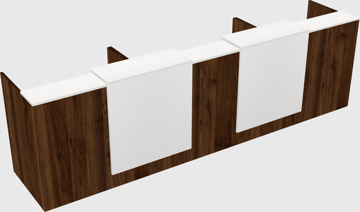 Long reception desk