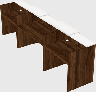 Long reception desk