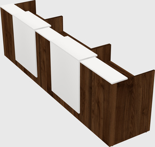 Long reception desk