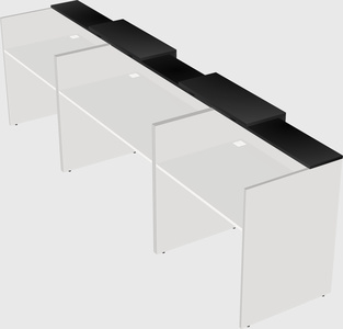 Long reception desk
