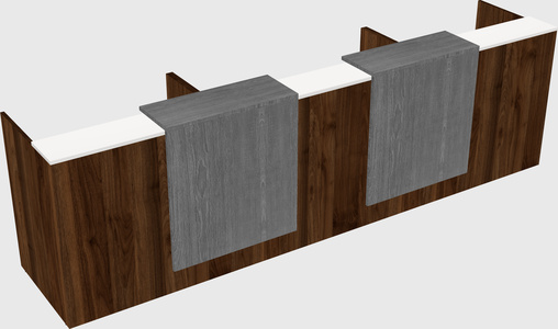Long reception desk